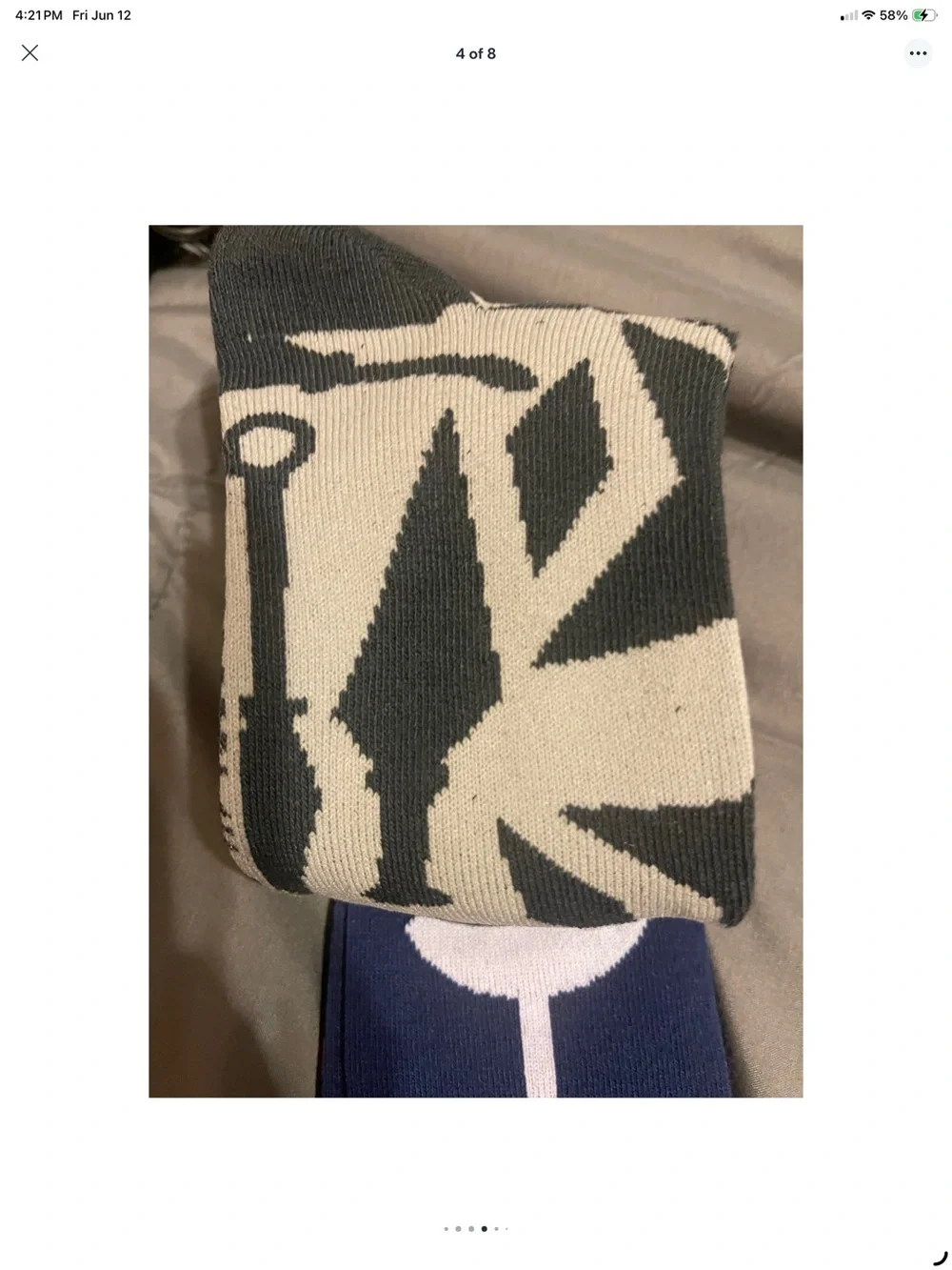 Ripple Junction Navy & Red Anime Crew Socks